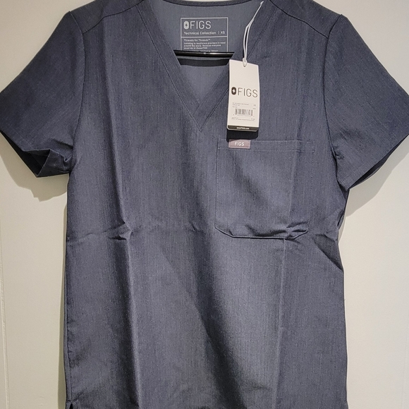 FIGS Catarina One-Pocket Scrub Top for Women – Slim Fit, Super Soft Stretch Medi - Picture 7 of 9